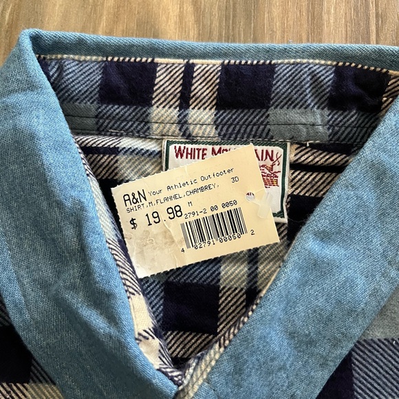 White Mountain Traders Blue White Plaid Flannel Shirt Medium NWT NOS
100% cotton - Picture 4 of 5